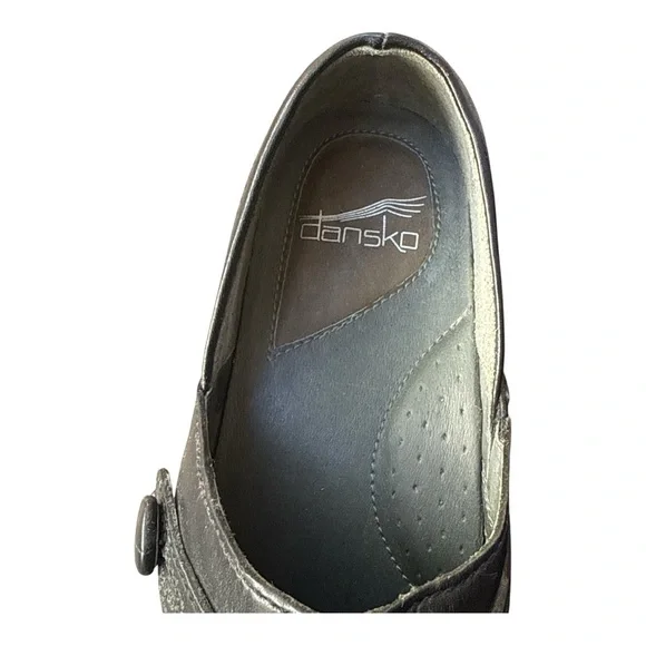 Dansko Women's Black Leather Clogs NWOT Size 40 Nursing, Doctor, Comfort - Picture 5 of 5